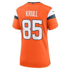 NFL Lucas Krull Denver Broncos Women's Team Game Jersey - Orange