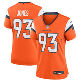 NFL D.J. Jones Denver Broncos Women's Team Game Jersey - Orange