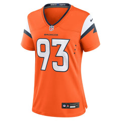 NFL D.J. Jones Denver Broncos Women's Team Game Jersey - Orange