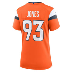 NFL D.J. Jones Denver Broncos Women's Team Game Jersey - Orange