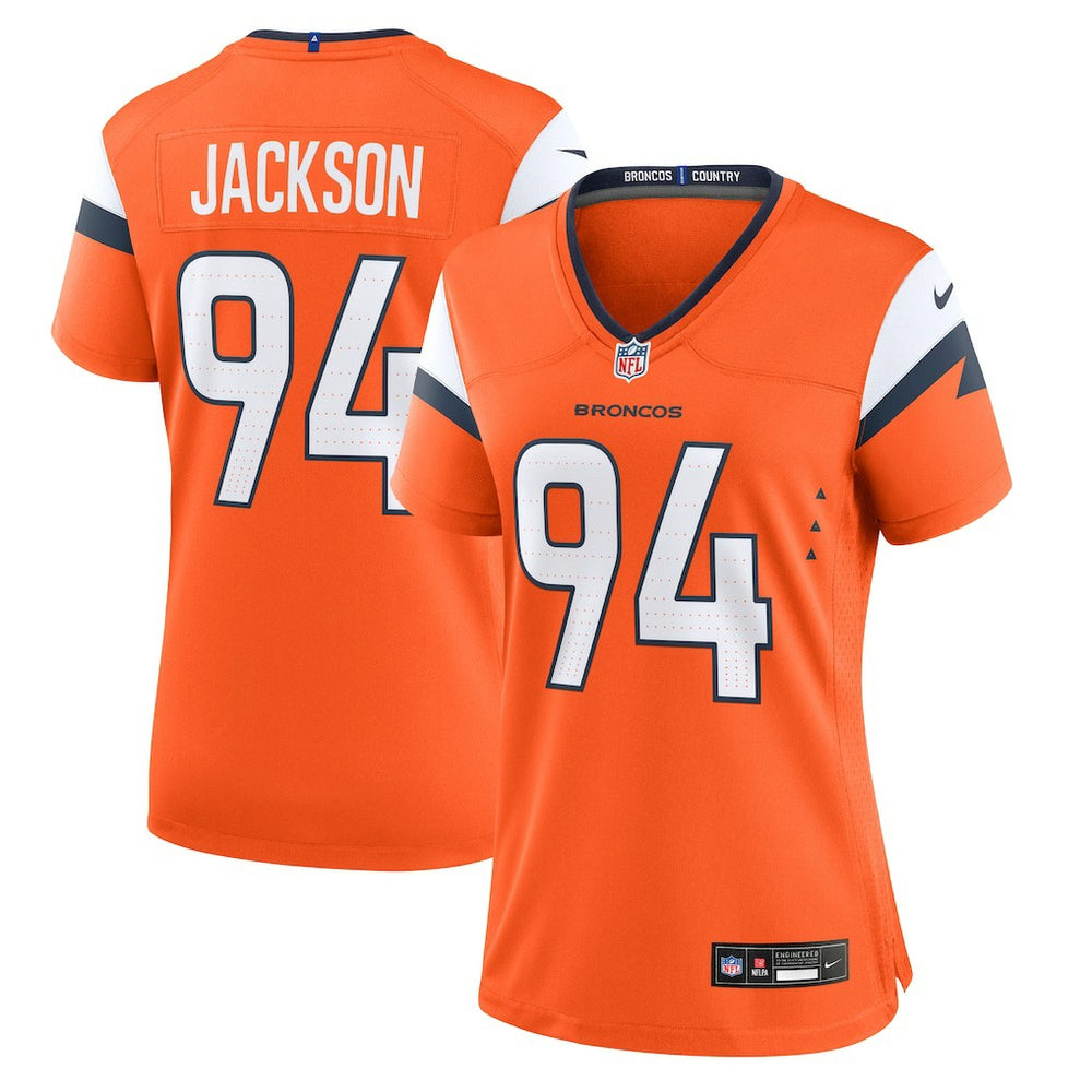 NFL Jordan Jackson Denver Broncos Women's Team Game Jersey - Orange