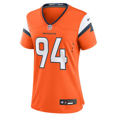 NFL Jordan Jackson Denver Broncos Women's Team Game Jersey - Orange