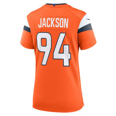 NFL Jordan Jackson Denver Broncos Women's Team Game Jersey - Orange