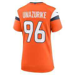 NFL Eyioma Uwazurike Denver Broncos Women's Team Game Jersey - Orange