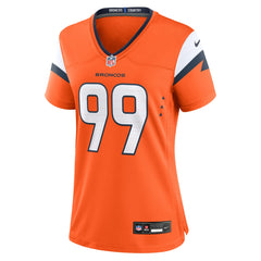 NFL Zach Allen Denver Broncos Women's Team Game Jersey - Orange