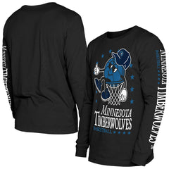 Minnesota Timberwolves Old School Sport Long Sleeve T-Shirt Black