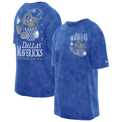 Dallas Mavericks Old School Sport Enzyme Wash Oversized T-Shirt Blue