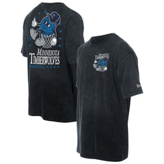 Minnesota Timberwolves Old School Sport Enzyme Wash Oversized T-Shirt Black