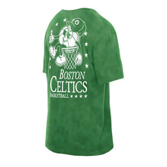 Boston Celtics Old School Sport Enzyme Wash Oversized T-Shirt Kelly Green