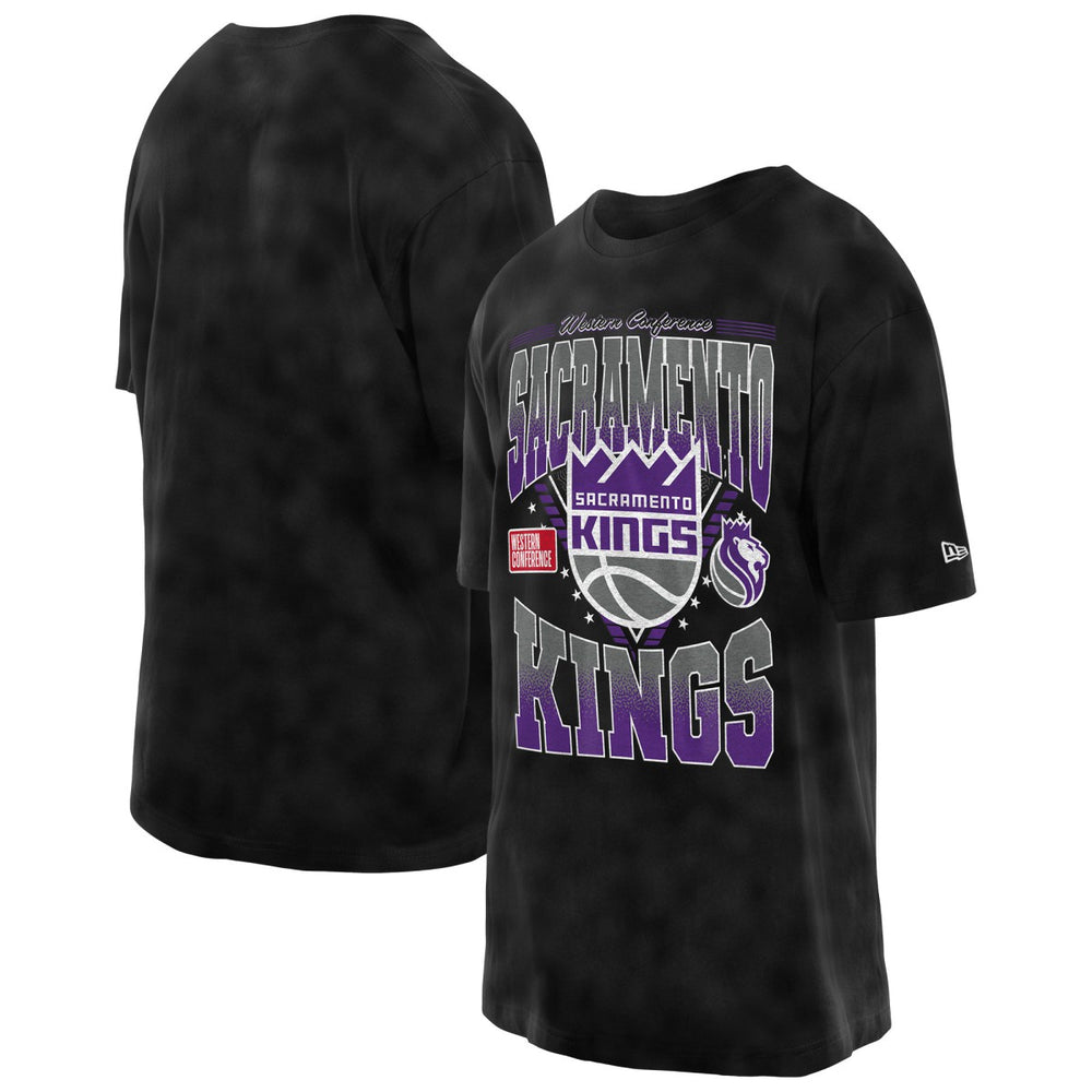 Sacramento Kings Old School Sport Vintage Wash T-Shirt Black