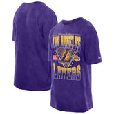 Los Angeles Lakers Old School Sport Vintage Wash T-Shirt Purple
