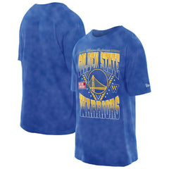 Golden State Warriors Boxy Old School Sport Vintage Wash T-Shirt Royal
