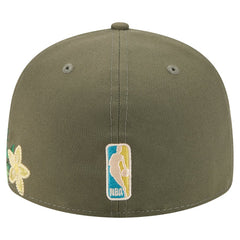 Boston Celtics Tonal Florals 59FIFTY Fitted Hat Olive