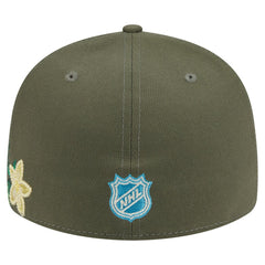 NHL Vegas Golden Knights New Era Tonal Florals 59FIFTY Fitted Hat - Olive