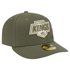 NHL Los Angeles Kings New Era Tonal Florals 59FIFTY Fitted Hat - Olive