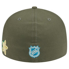 NHL Los Angeles Kings New Era Tonal Florals 59FIFTY Fitted Hat - Olive
