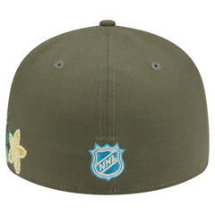 NHL Philadelphia Flyers New Era Tonal Florals 59FIFTY Fitted Hat - Olive