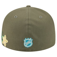 NHL Boston Bruins New Era Tonal Florals 59FIFTY Fitted Hat - Olive