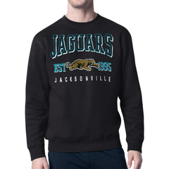 Jacksonville Jaguars Starter Retro Team Logo Pullover Sweatshirt Black