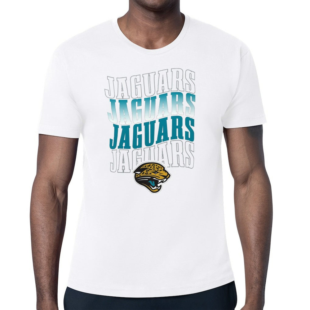 Jacksonville Jaguars Starter Repeat Wordmark Retro Team Logo T-Shirt White