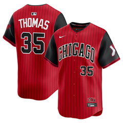 MLB Frank Thomas Chicago White Sox Nike 2025 City Connect Limited Retired Player Jersey - Red/Black