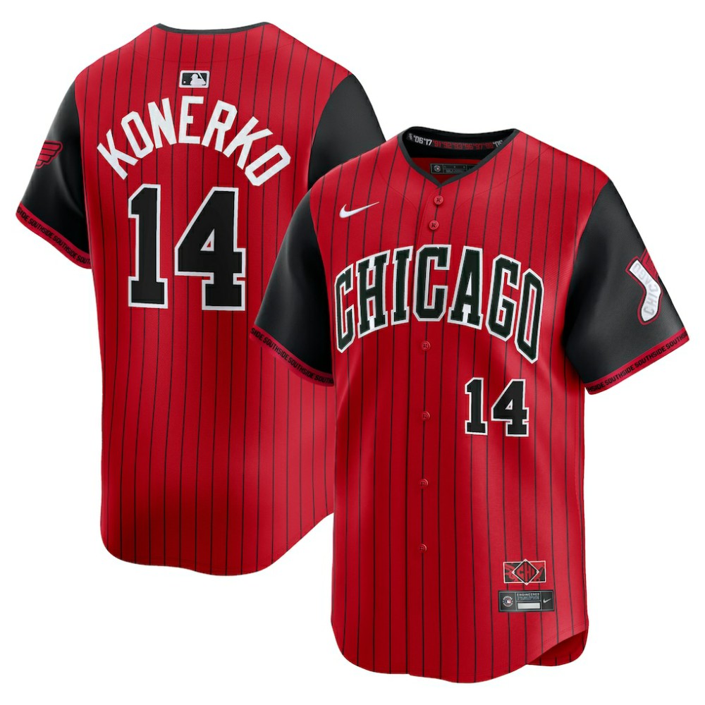 MLB Paul Konerko Chicago White Sox Nike 2025 City Connect Limited Retired Player Jersey - Red/Black