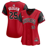 MLB Andrew Vaughn Chicago White Sox Nike Women's 2025 City Connect Limited Player Jersey - Red/Black