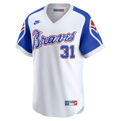 MLB Greg Maddux Atlanta Braves Nike Throwback Cooperstown Collection Limited Jersey - White