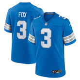 NFL Jack Fox Detroit Lions Team Game Jersey - Blue