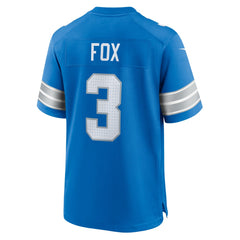 NFL Jack Fox Detroit Lions Team Game Jersey - Blue