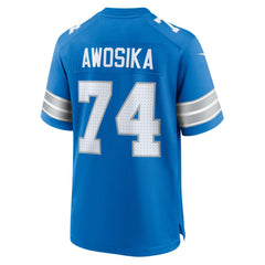 NFL Kayode Awosika Detroit Lions Team Game Jersey - Blue