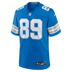 NFL Brock Wright Detroit Lions Team Game Jersey - Blue