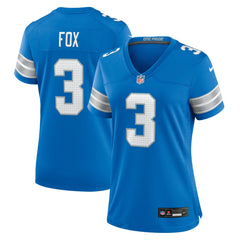 NFL Jack Fox Detroit Lions Women's Team Game Jersey - Blue