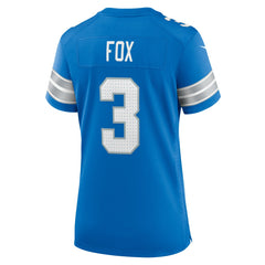 NFL Jack Fox Detroit Lions Women's Team Game Jersey - Blue