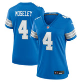 NFL Emmanuel Moseley Detroit Lions Women's Team Game Jersey - Blue