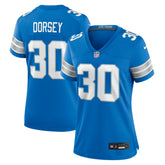 NFL Khalil Dorsey Detroit Lions Women's Team Game Jersey - Blue