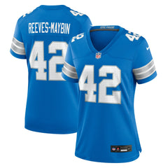 NFL Jalen Reeves-Maybin Detroit Lions Women's Team Game Jersey - Blue
