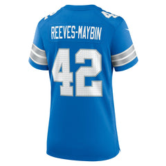 NFL Jalen Reeves-Maybin Detroit Lions Women's Team Game Jersey - Blue