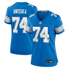 NFL Kayode Awosika Detroit Lions Women's Team Game Jersey - Blue