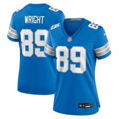 NFL Brock Wright Detroit Lions Women's Team Game Jersey - Blue