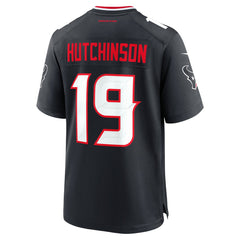 NFL Xavier Hutchinson Houston Texans Team Game Jersey - Navy