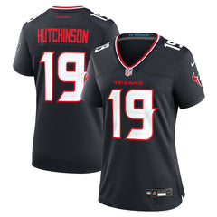 NFL Xavier Hutchinson Houston Texans Women's Team Game Jersey - Navy
