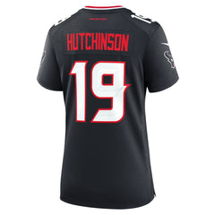 NFL Xavier Hutchinson Houston Texans Women's Team Game Jersey - Navy