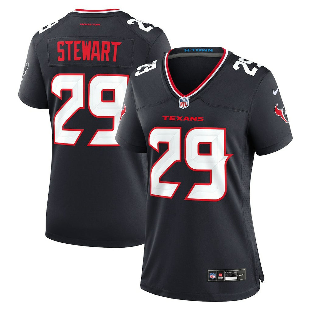 NFL M.J. Stewart Houston Texans Women's Team Game Jersey - Navy