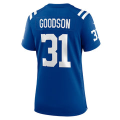 NFL Tyler Goodson Indianapolis Colts Women's Game Jersey - Royal