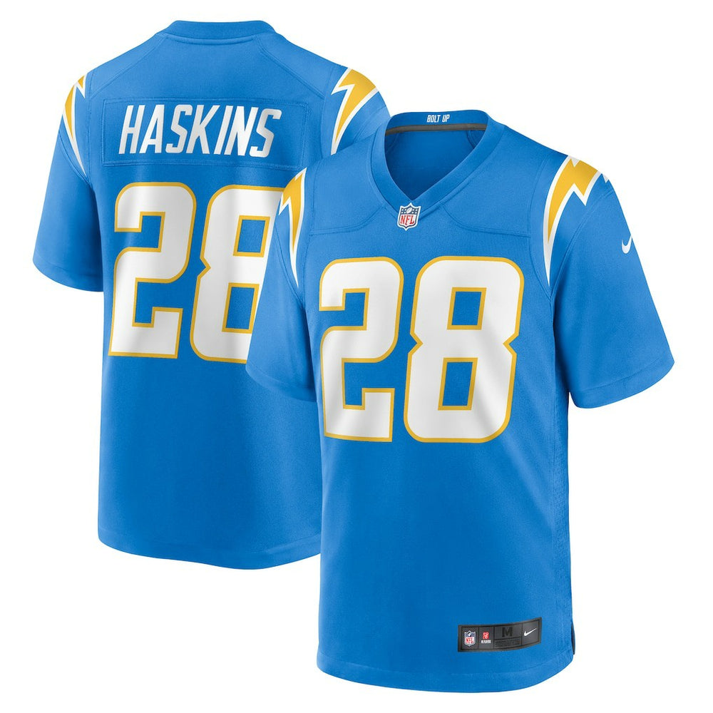 NFL Hassan Haskins Los Angeles Chargers Team Game Jersey - Powder Blue