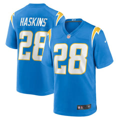 NFL Hassan Haskins Los Angeles Chargers Team Game Jersey - Powder Blue