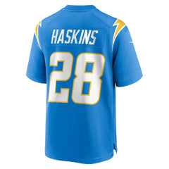 NFL Hassan Haskins Los Angeles Chargers Team Game Jersey - Powder Blue