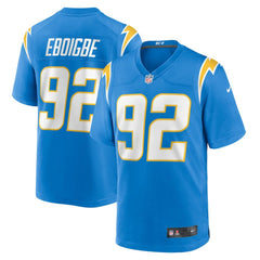 NFL Justin Eboigbe Los Angeles Chargers Team Game Jersey - Powder Blue
