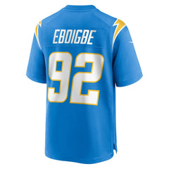 NFL Justin Eboigbe Los Angeles Chargers Team Game Jersey - Powder Blue
